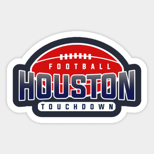 Houston Football Team Sticker